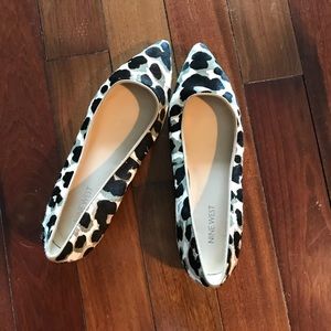 Faux Hair Leopard Flats